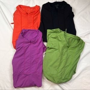 Lot Of 4 Athleta Hers Dress Active wear Quarter Zip  X Large L120922 Rn 109693